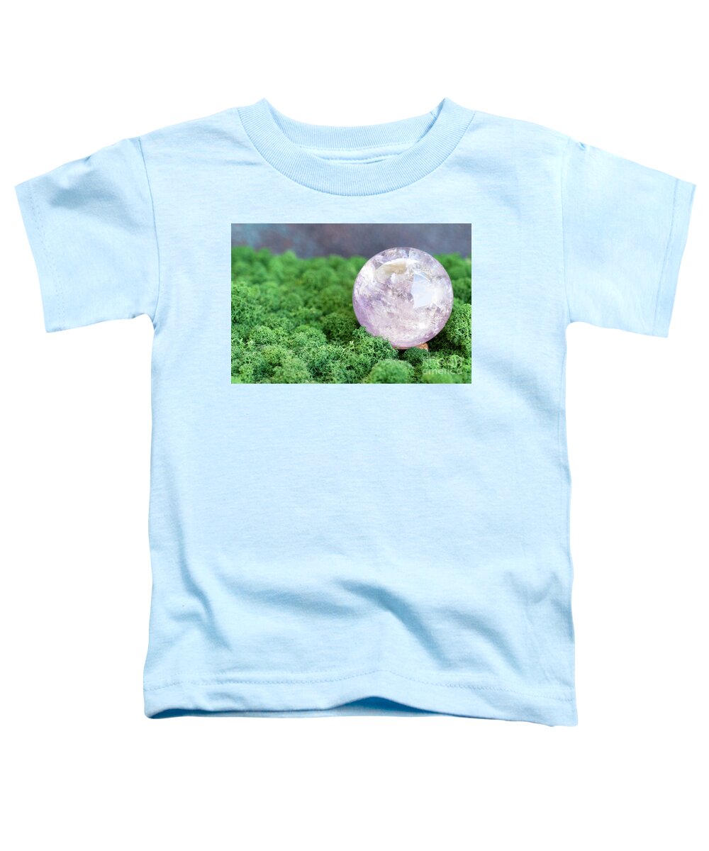 Healing Crystal Toddler T-Shirt featuring the photograph Crystals Ball by Anastasy Yarmolovich