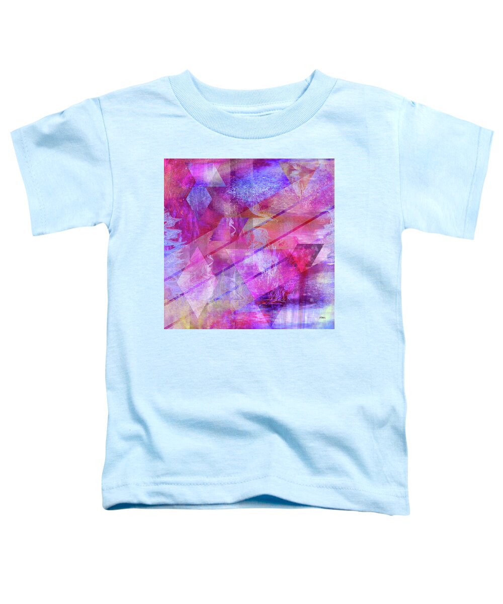Dragon Toddler T-Shirt featuring the digital art Dragon's Kiss - Square Version by Studio B Prints