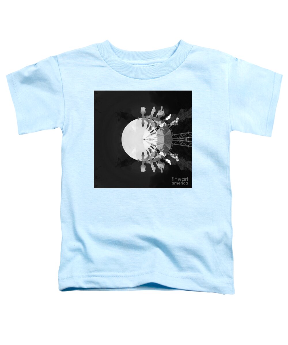 Photograph Toddler T-Shirt featuring the digital art Exploration Mirror Planet by Alexandra Vusir
