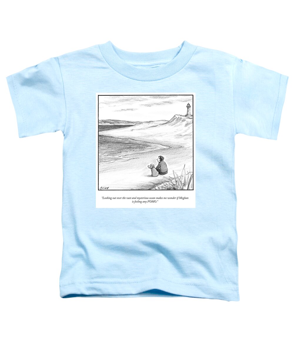A27557 Toddler T-Shirt featuring the drawing Feeling Any FOMO by Harry Bliss