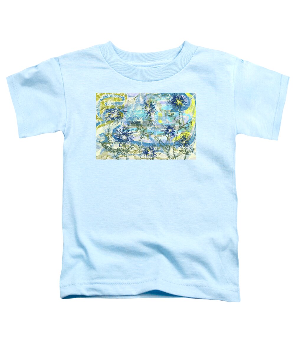 Digital Toddler T-Shirt featuring the painting Flower Garden #8 by Christina Wedberg