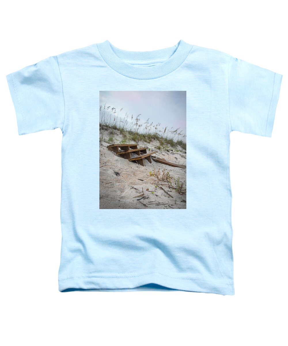 Wooden Stairs Toddler T-Shirt featuring the photograph Forgotten Stairway by M Kathleen Warren