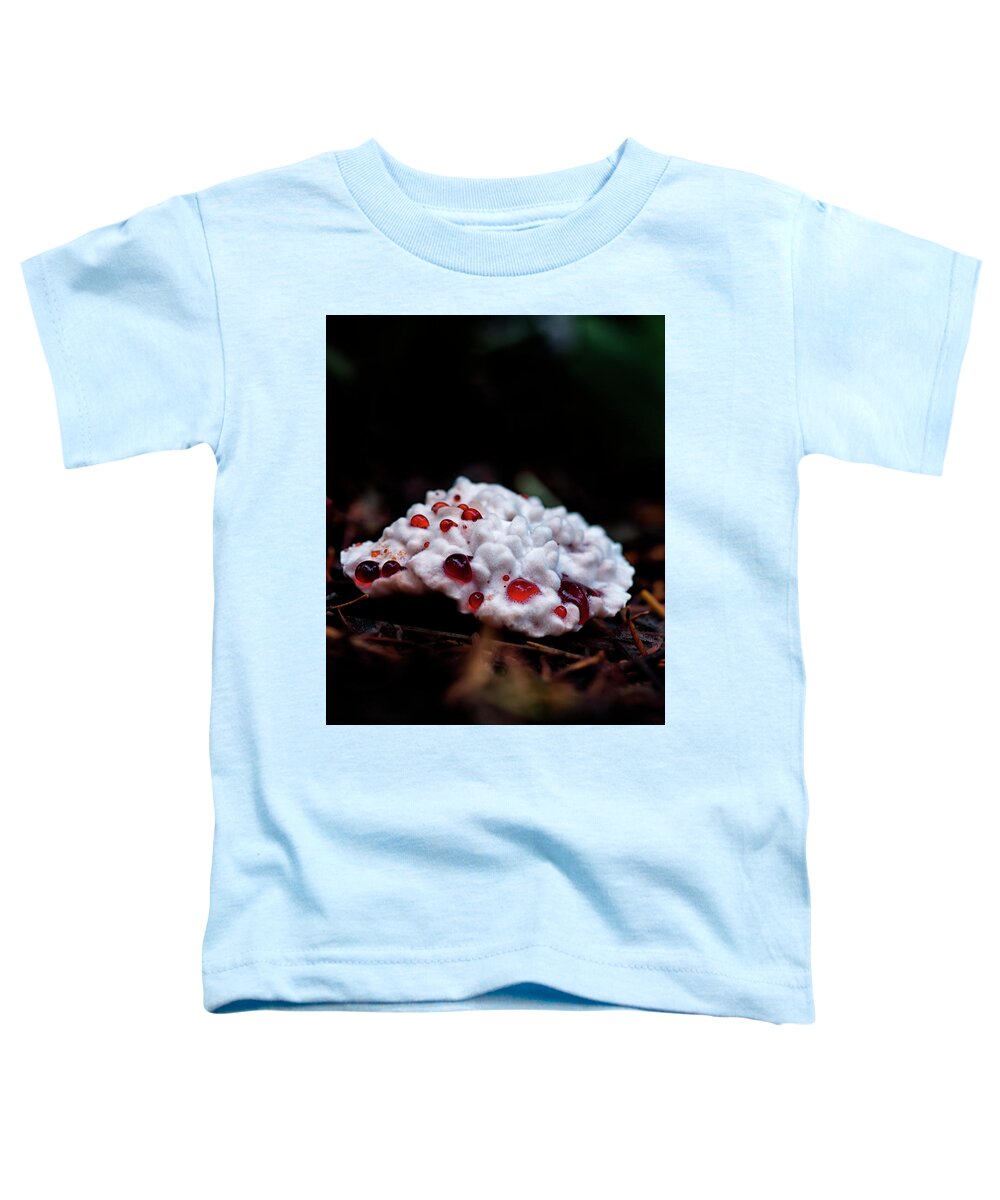 Betty Depee Toddler T-Shirt featuring the photograph Hydnellum peckii by Betty Depee