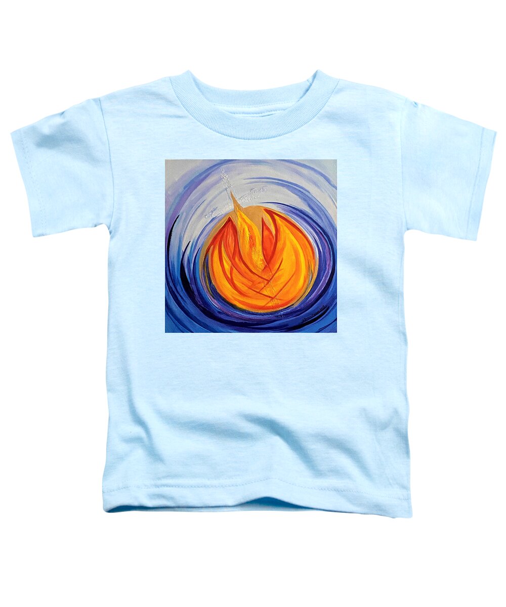 Fire Toddler T-Shirt featuring the painting Intimacy by Deb Brown Maher
