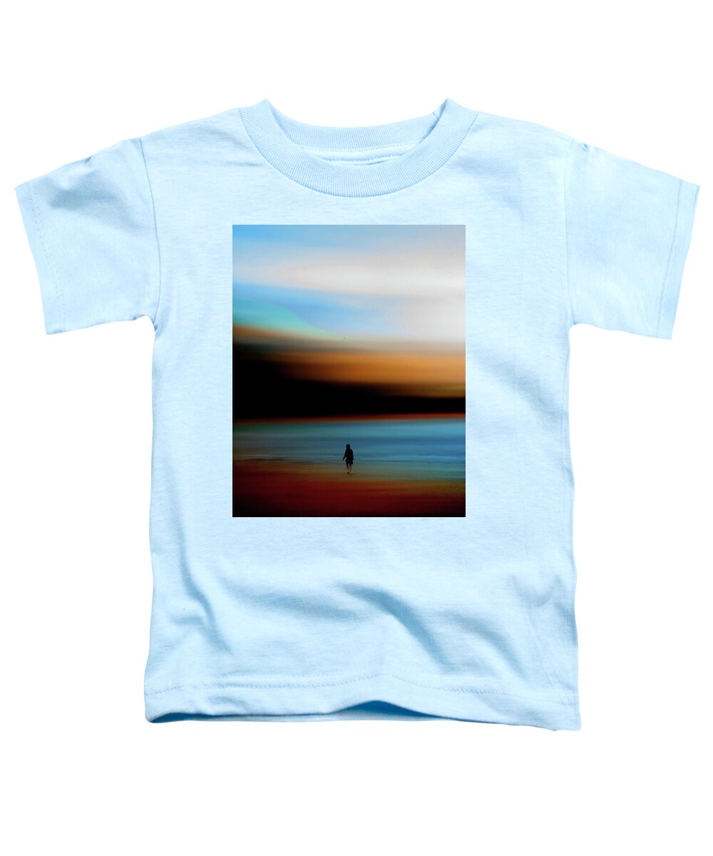 Blue Toddler T-Shirt featuring the digital art Into the Blue by Chris Armytage