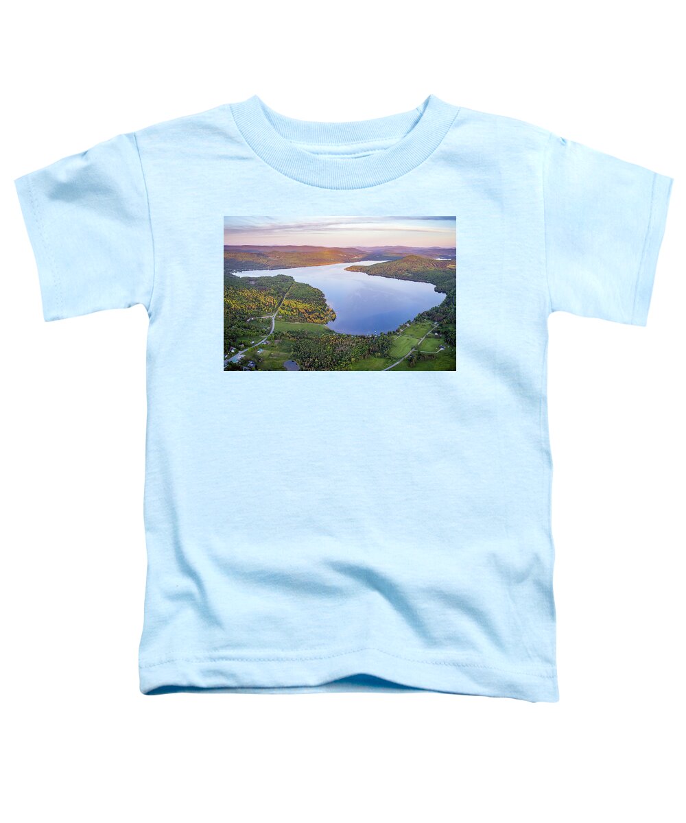 John Rowe Toddler T-Shirt featuring the photograph Lake Seymour in Morgan Vermont by John Rowe