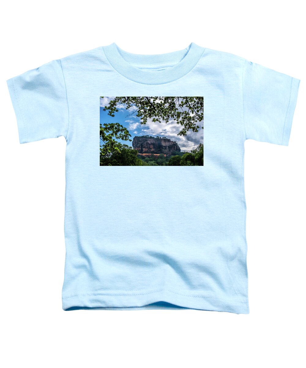 Landscape Toddler T-Shirt featuring the photograph Lion Rock in Sigiriya by Arj Munoz