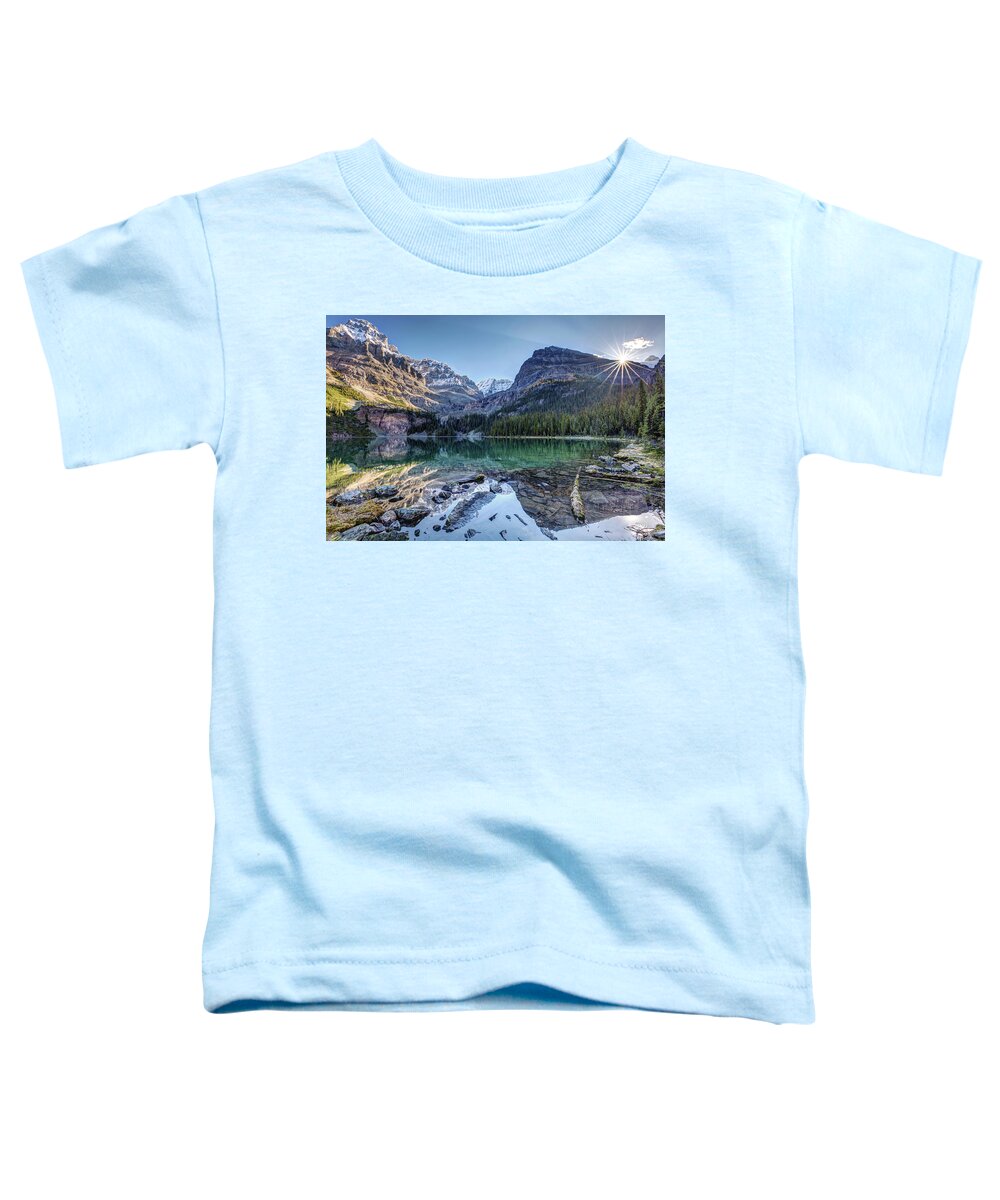Lake O'hara Toddler T-Shirt featuring the photograph Majestic Lake O'Hara by Pierre Leclerc Photography