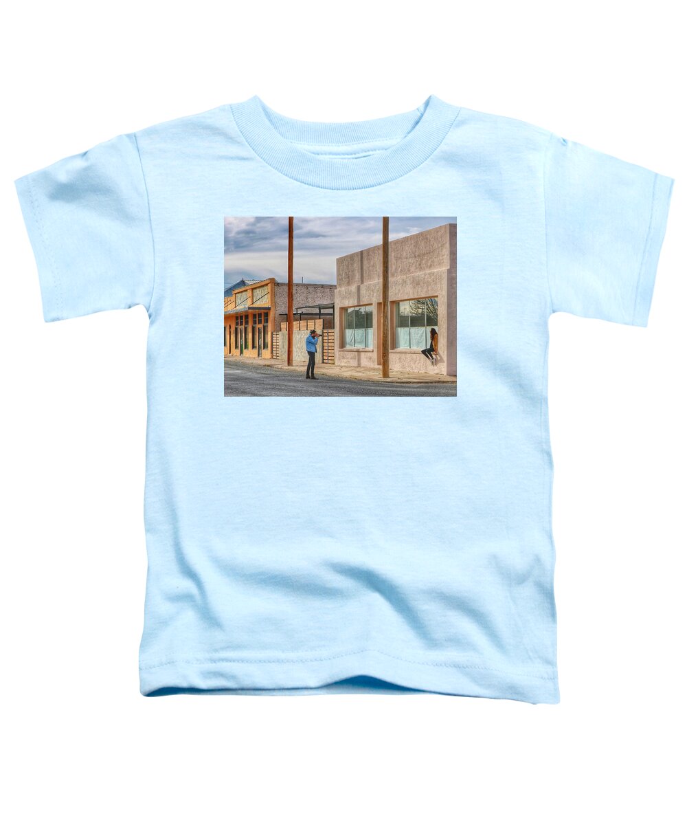 Photography Toddler T-Shirt featuring the photograph Modeling in Marfa by Gia Marie Houck