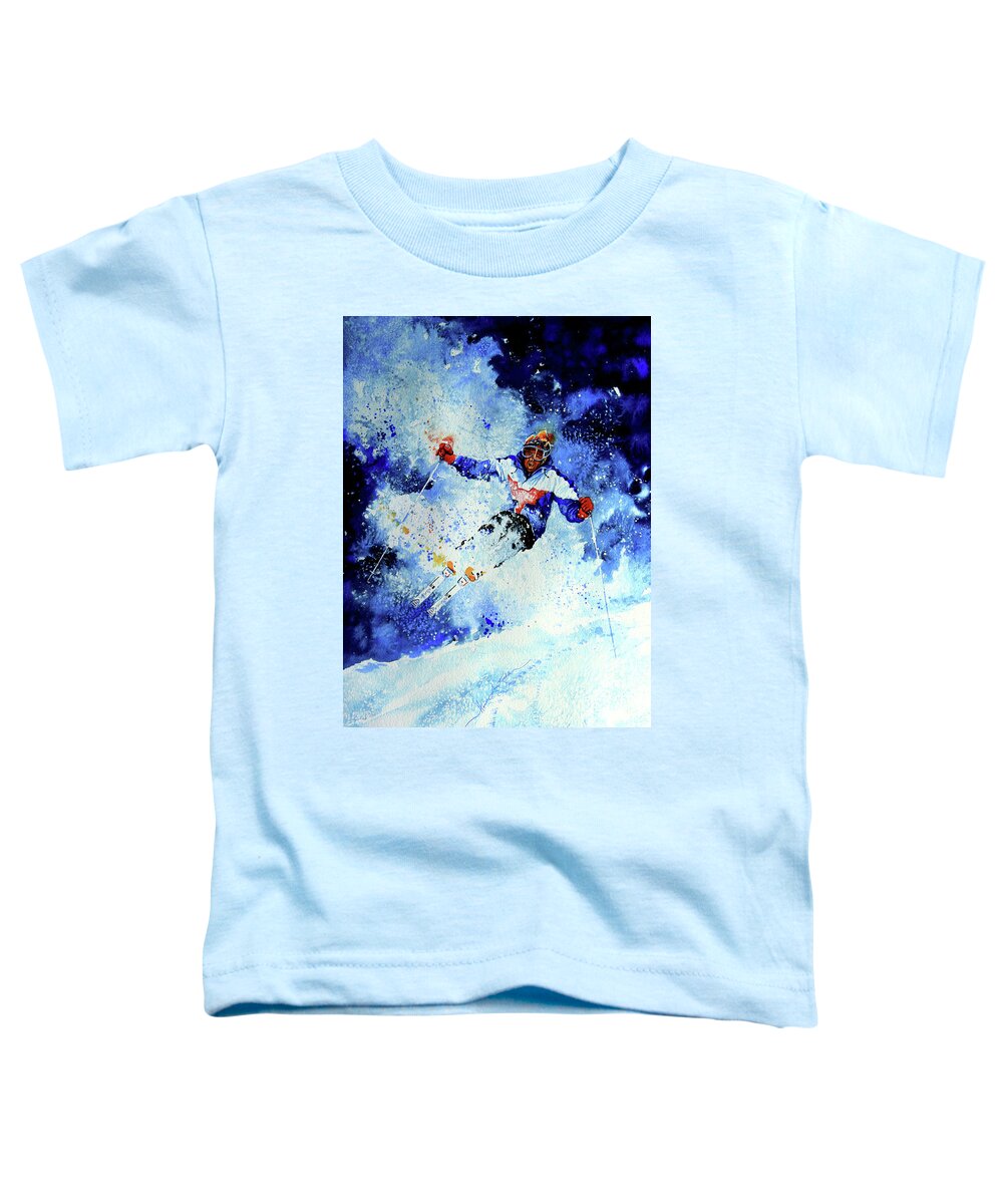 Artist Toddler T-Shirt featuring the painting Mogul Mania by Hanne Lore Koehler