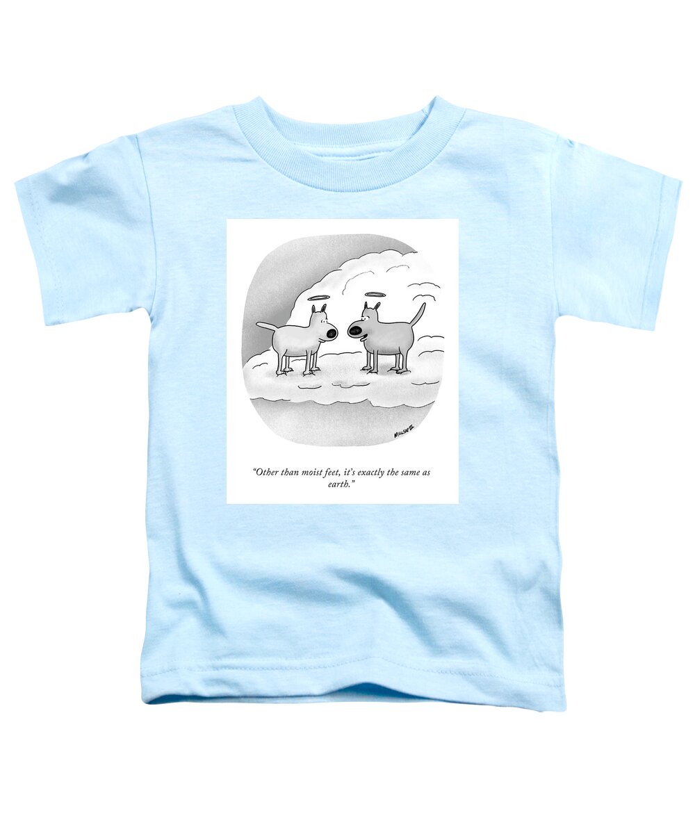 Other Than Moist Feet Toddler T-Shirt featuring the drawing Moist Feet by Lonnie Millsap