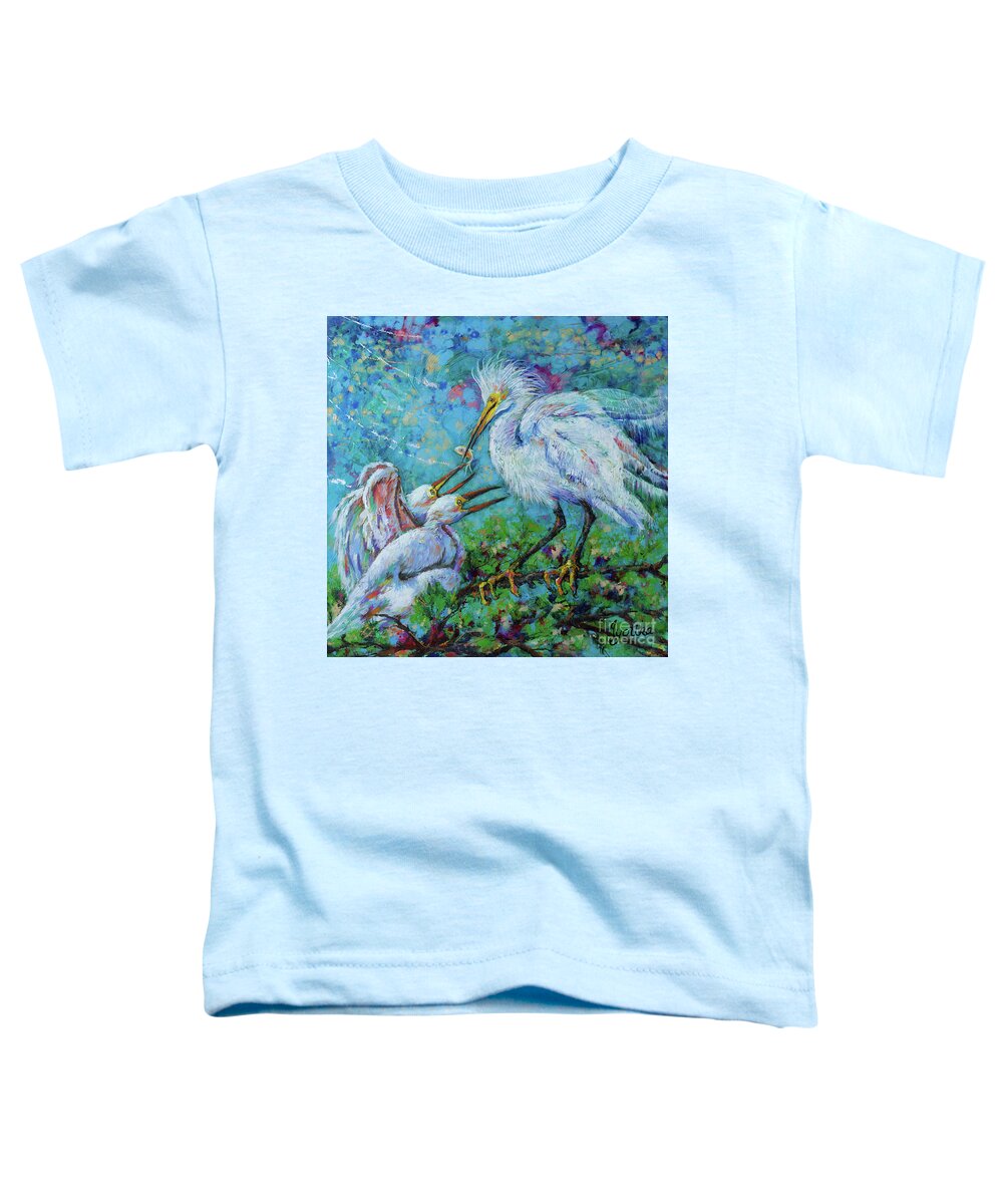  Toddler T-Shirt featuring the painting Mother's Devotion by Jyotika Shroff