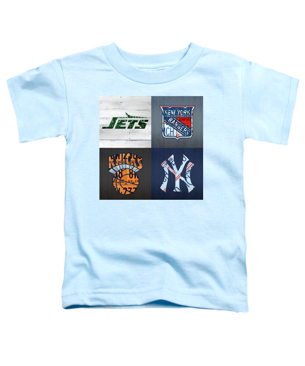 New York Sports Team License Plate Art Jets Rangers Knicks Yankees