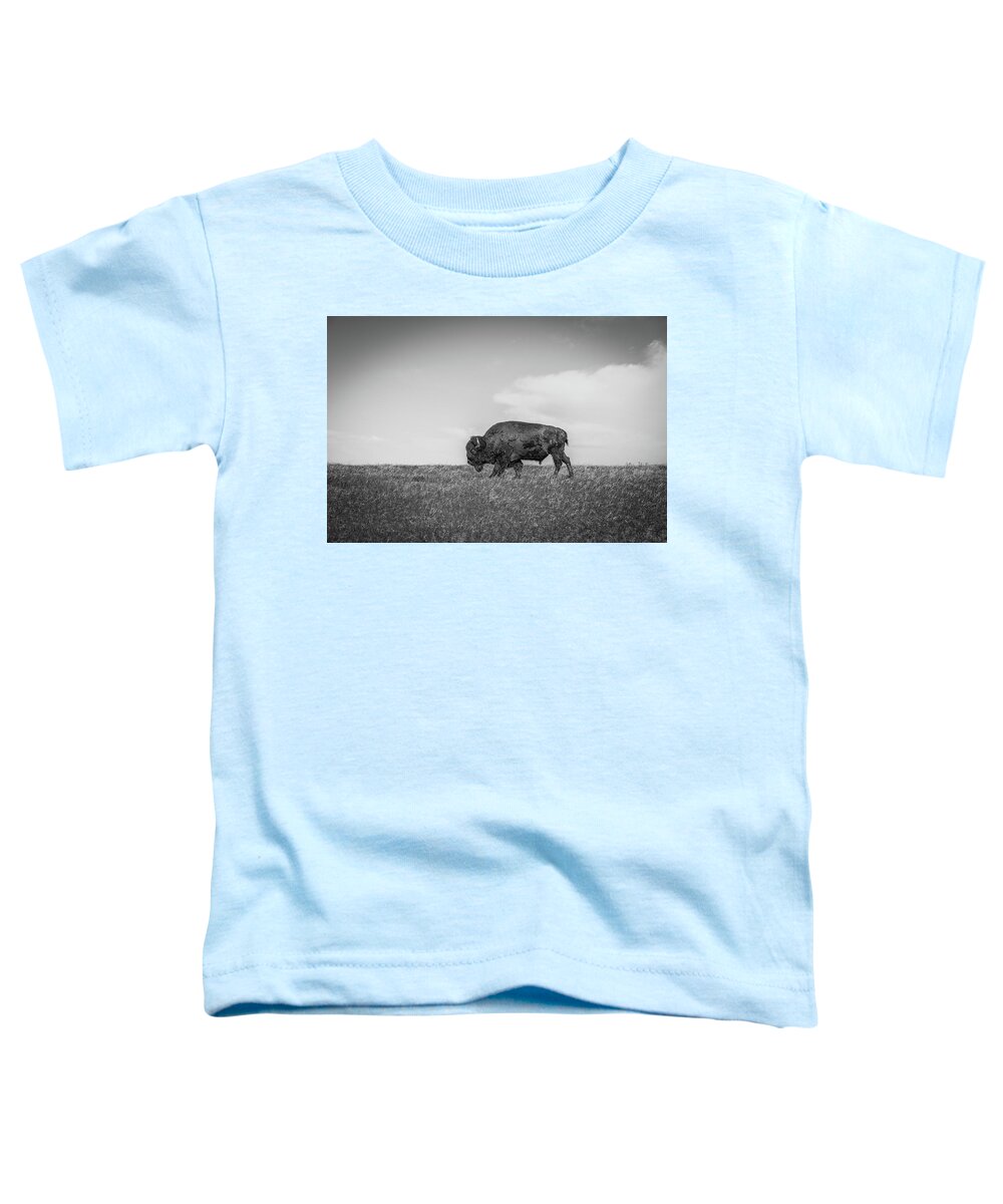 Northern Plains Bison Toddler T-Shirt featuring the photograph Northern Plains Bison by Dan Sproul