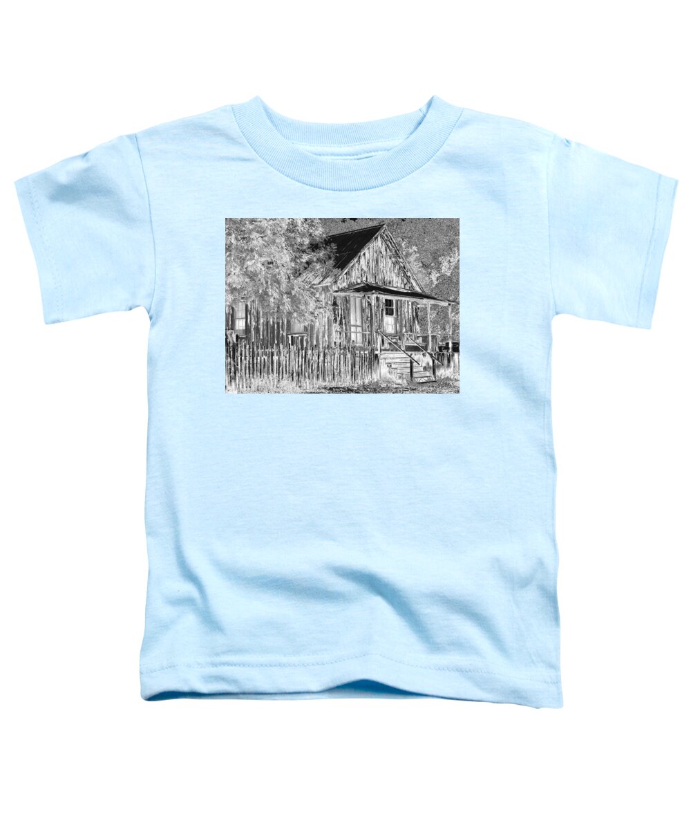 Old House Toddler T-Shirt featuring the photograph Old house on hill by Athala Bruckner