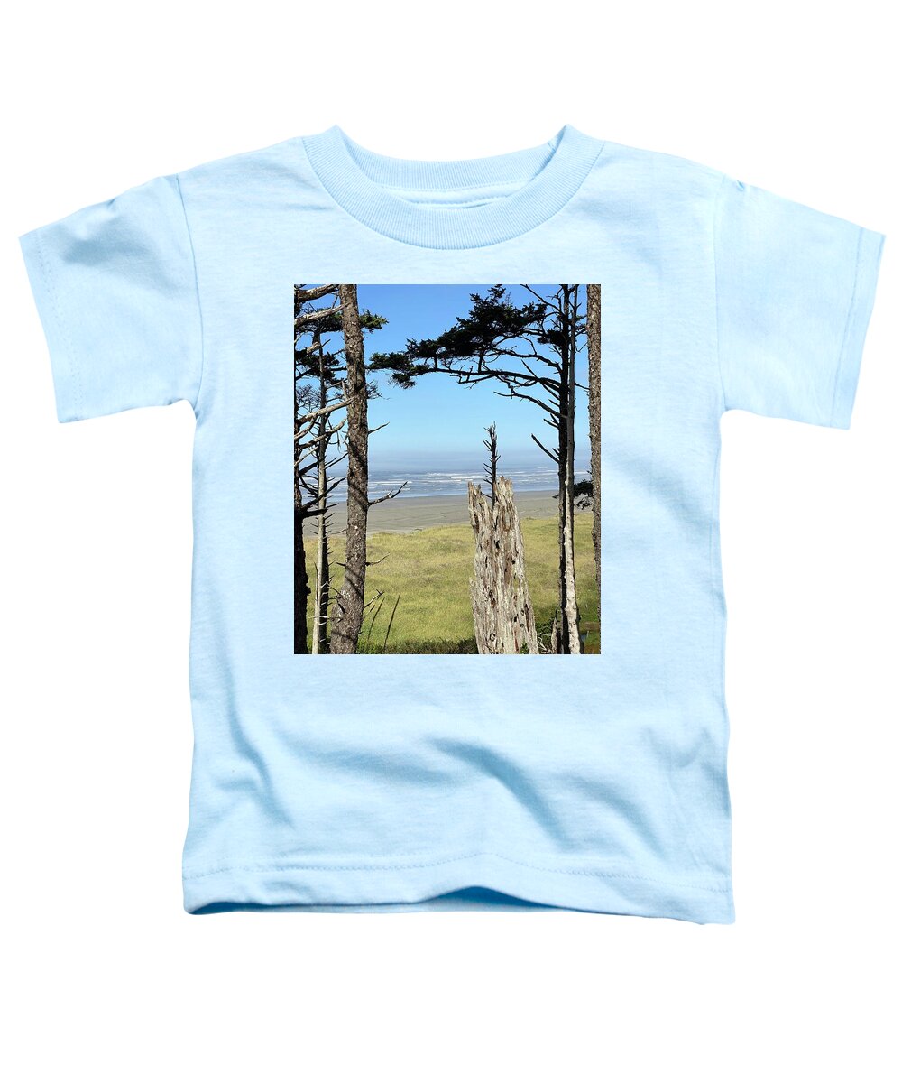 Beach Toddler T-Shirt featuring the photograph Pacific Ocean at Seabrook by Jerry Abbott