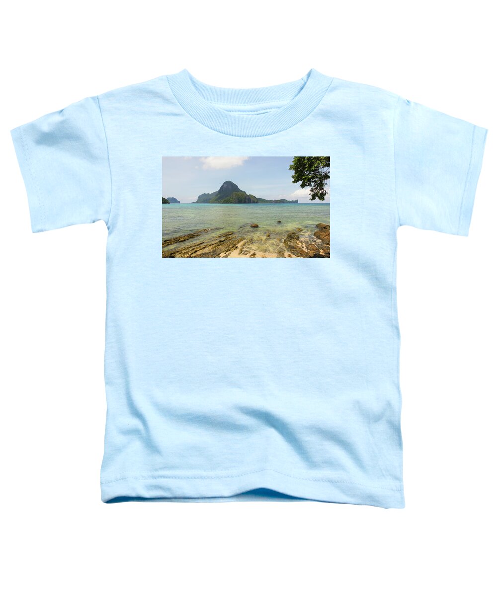 El Nido Toddler T-Shirt featuring the photograph Paradise Island by Josu Ozkaritz