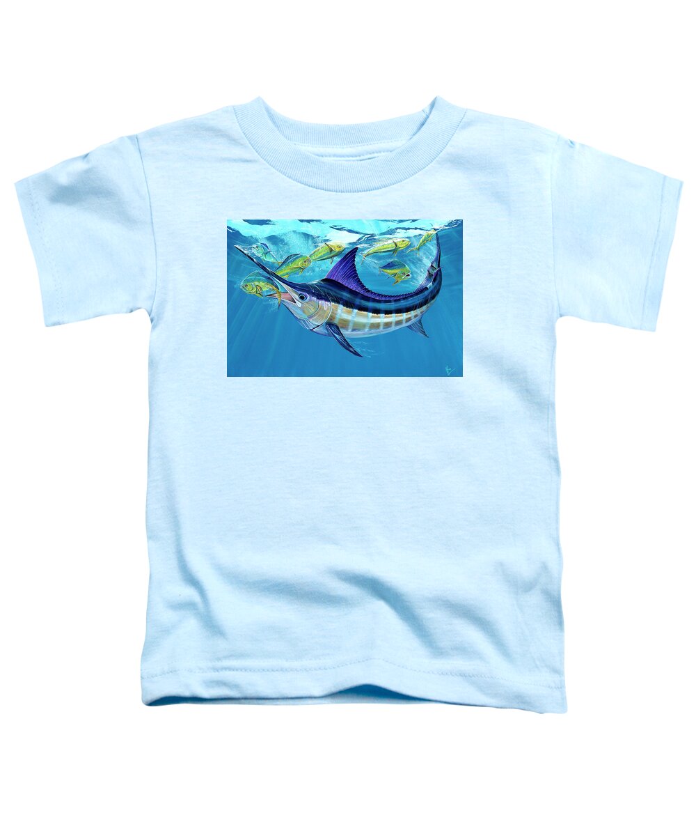 Marlin Toddler T-Shirt featuring the painting Party Crasher by Mark Ray
