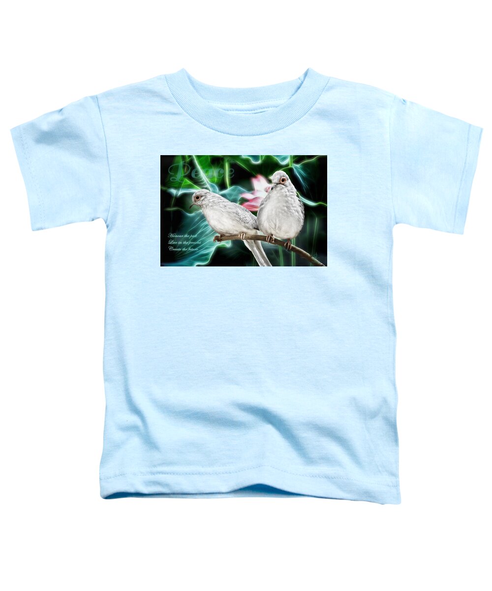 Doves Toddler T-Shirt featuring the photograph Peace by Pennie McCracken