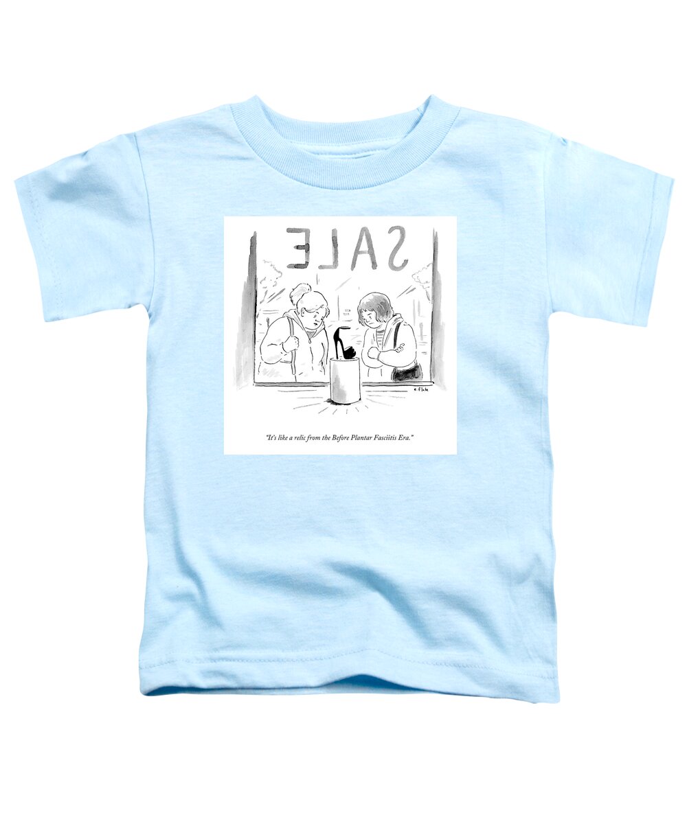 A27782 Toddler T-Shirt featuring the drawing Plantar Fasciitis Era by Emily Flake