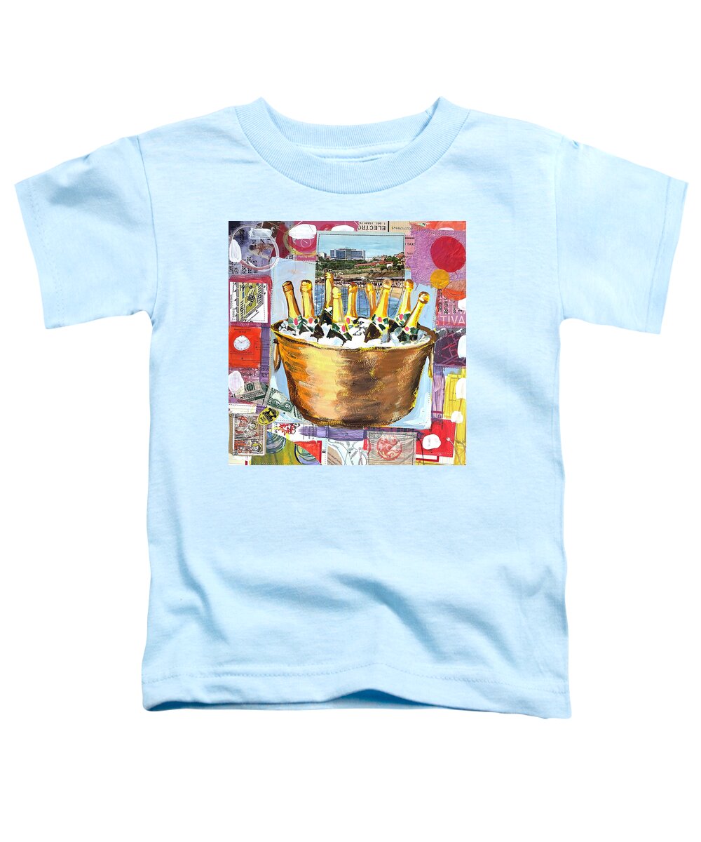 Collage Toddler T-Shirt featuring the painting Plunge by Tilly Strauss