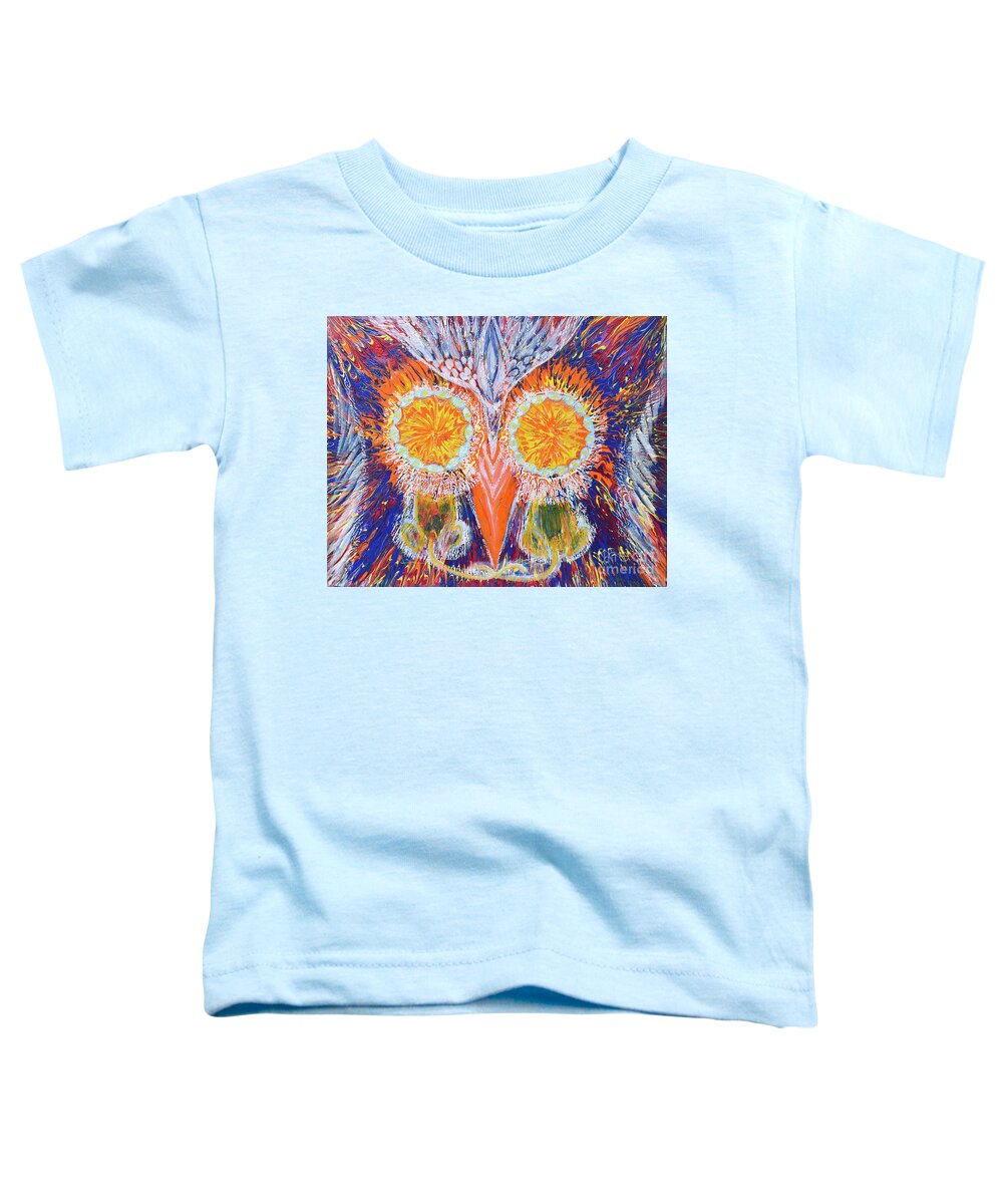 Prophetic Painting Toddler T-Shirt featuring the painting Prophetic Message Sketch 46 The Advocate by Anne Cameron Cutri