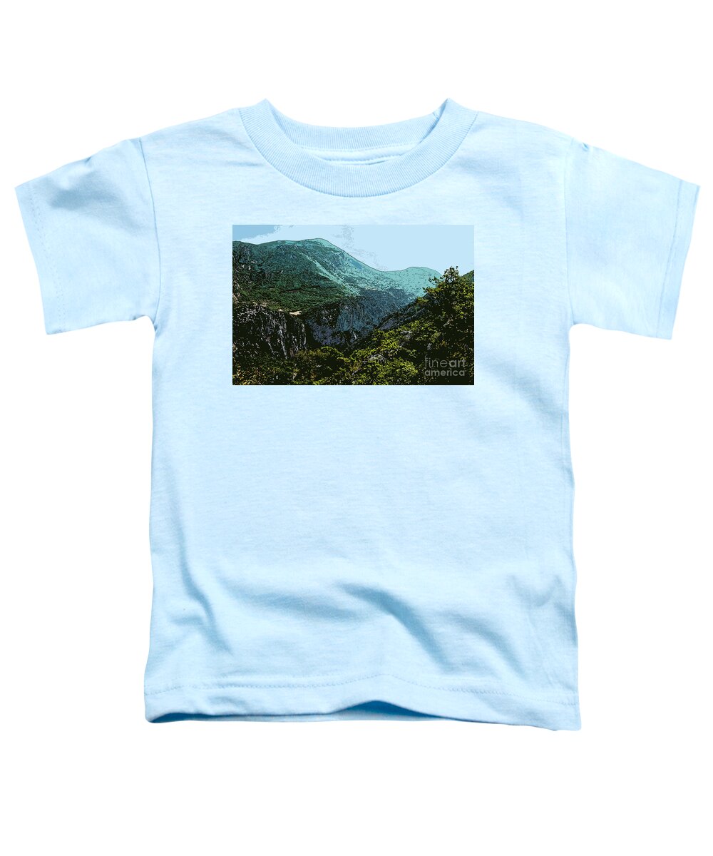 Les Gorge Du Verdon Toddler T-Shirt featuring the photograph Provence Alpes 4 by Bob Phillips