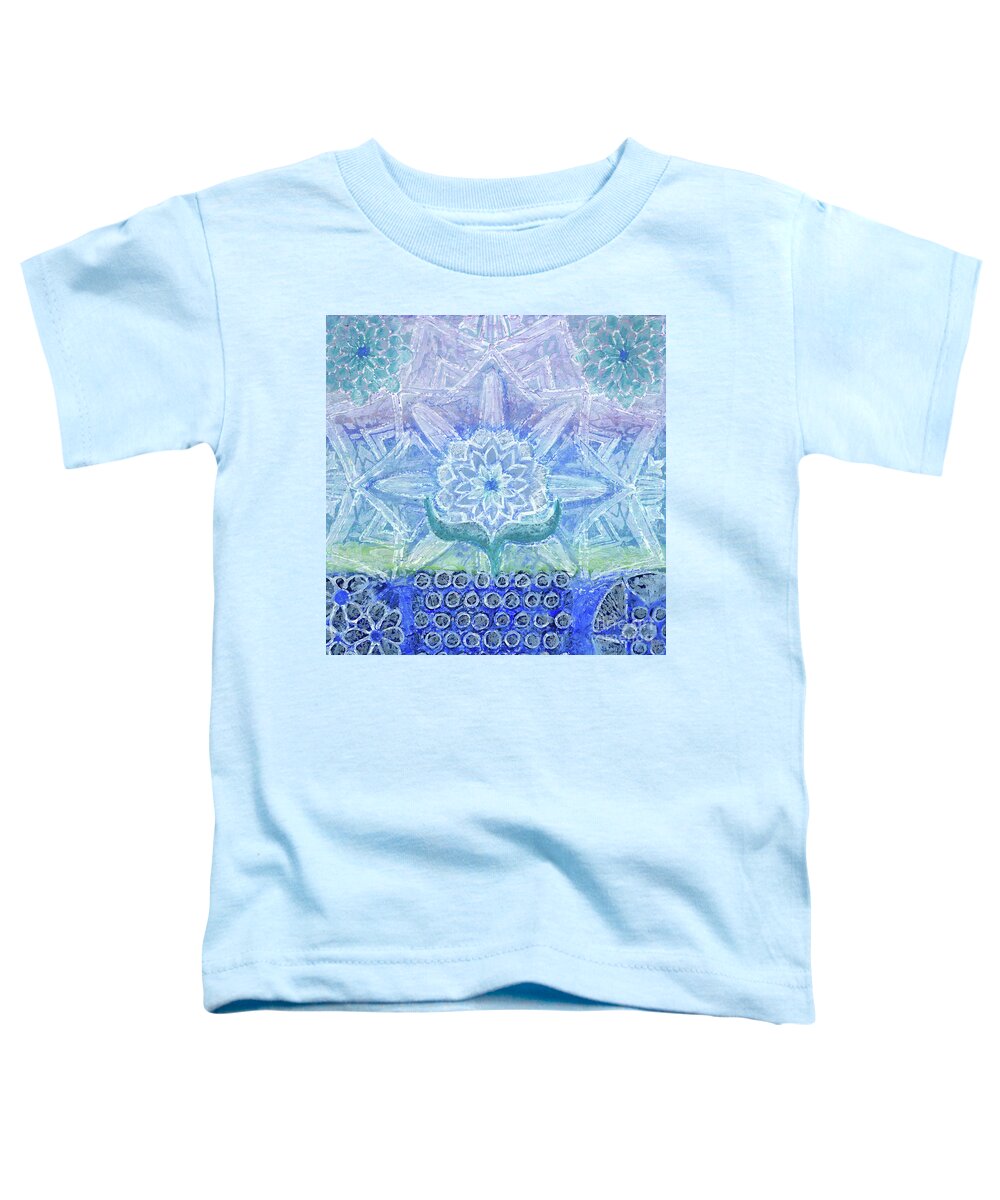 Abstract Toddler T-Shirt featuring the painting Purity by Amy E Fraser