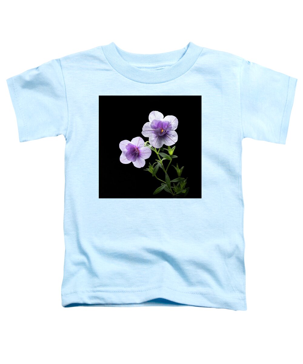 Purple Toddler T-Shirt featuring the photograph Fireworks in Purple by Kevin Suttlehan