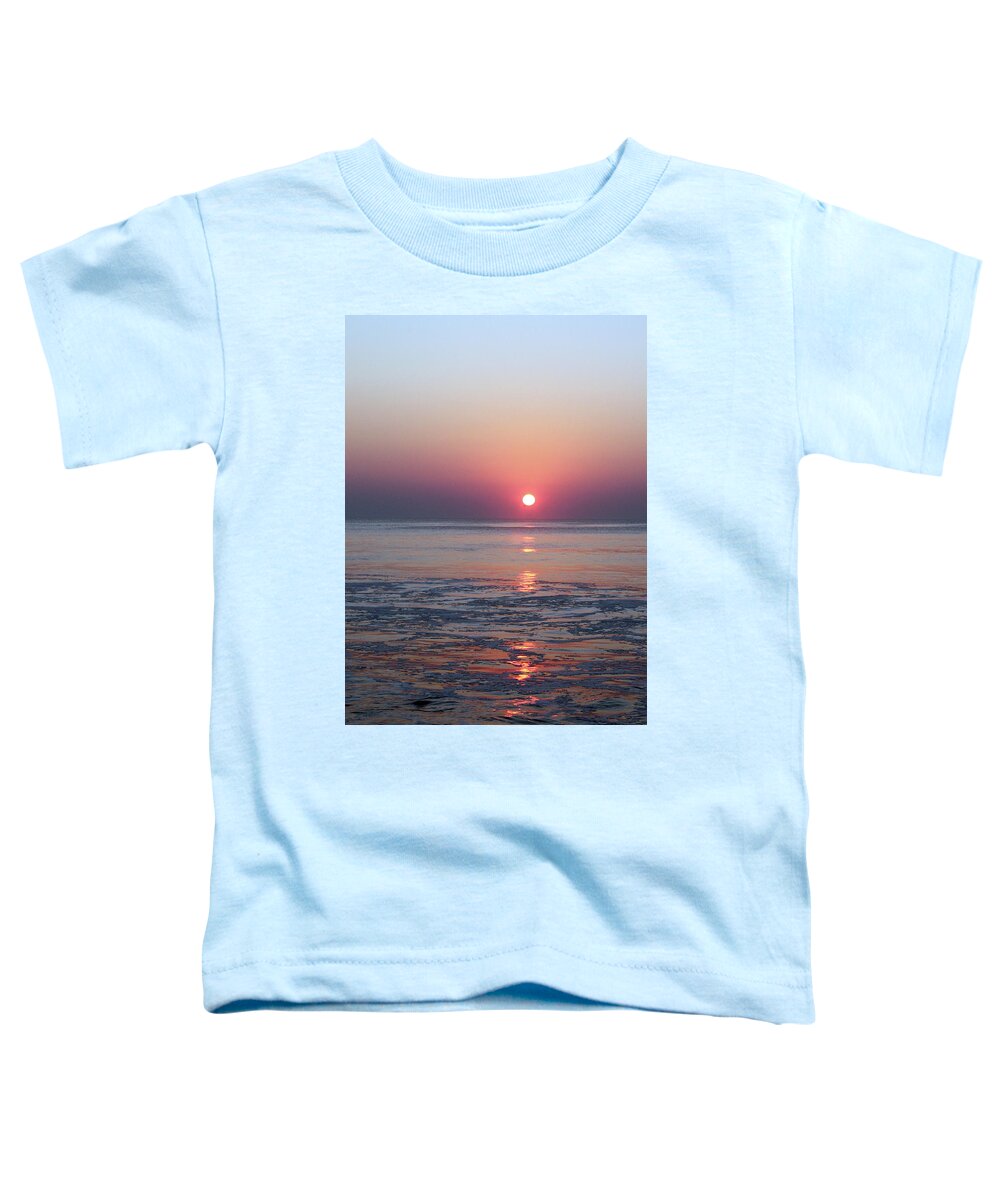 Beach Toddler T-Shirt featuring the photograph Reflections of Sunrays by Carolyn Stagger Cokley