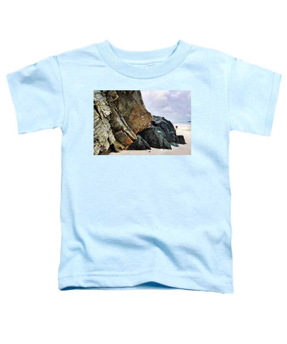 Ireland Rocks Toddler T-Shirt featuring the photograph Rock Formations - Maghera Beach 6 by Lexa Harpell