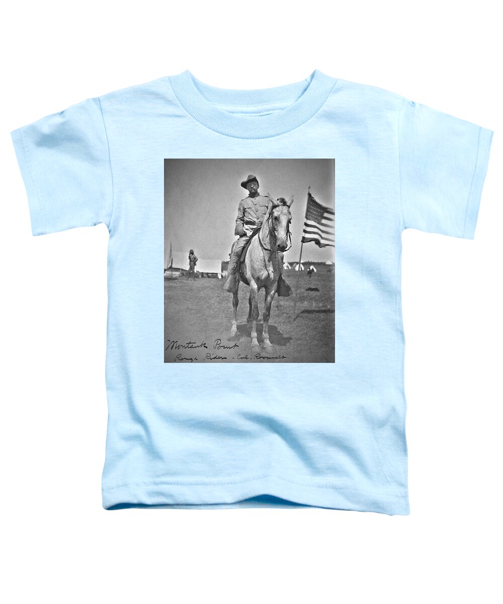 Rough Riders Toddler T-Shirt featuring the photograph Rough Rider Teddy Roosevelt by Bob Geary