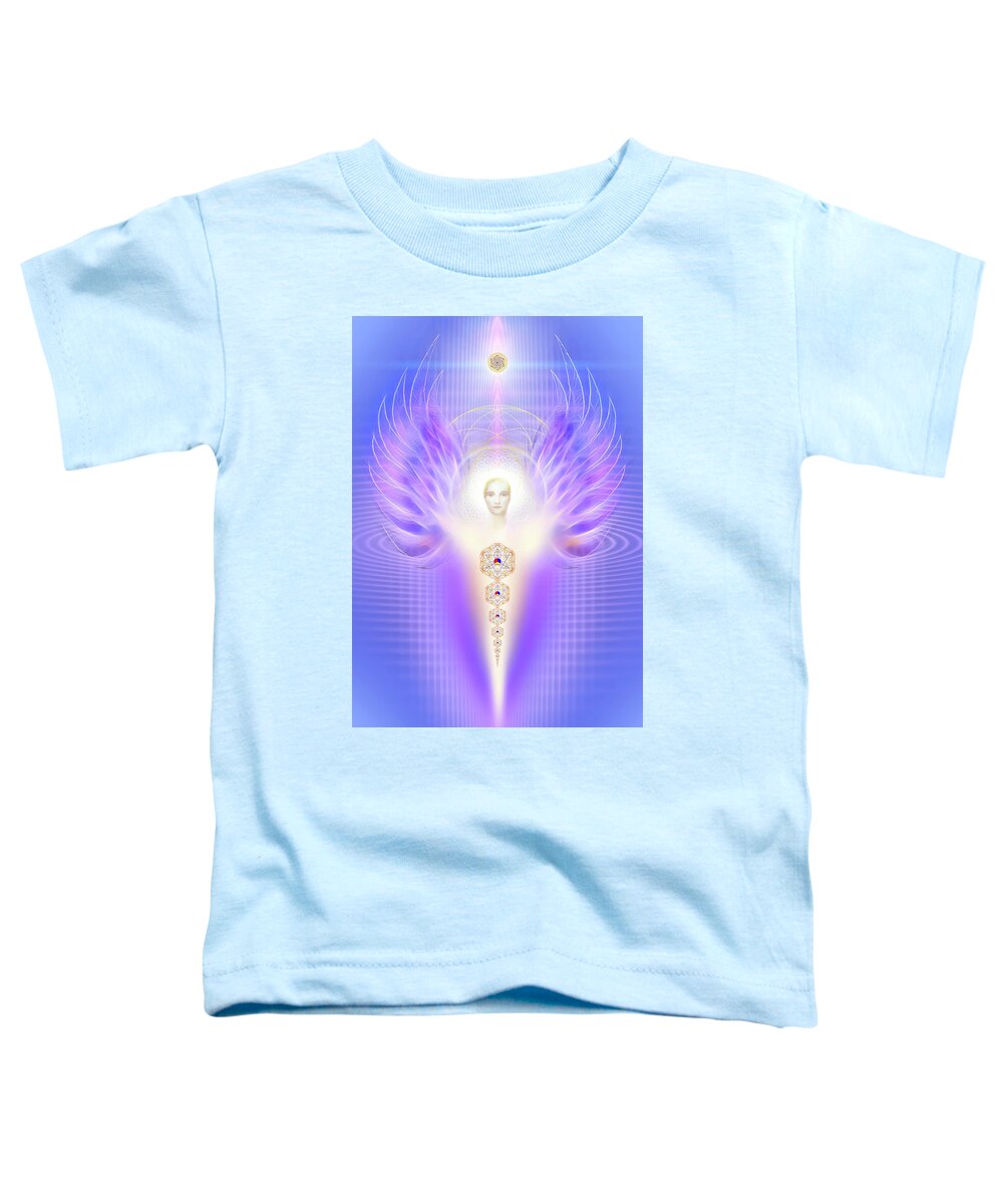 Sacred Angel Toddler T-Shirt featuring the digital art Sacred Angel 15 by Endre Balogh