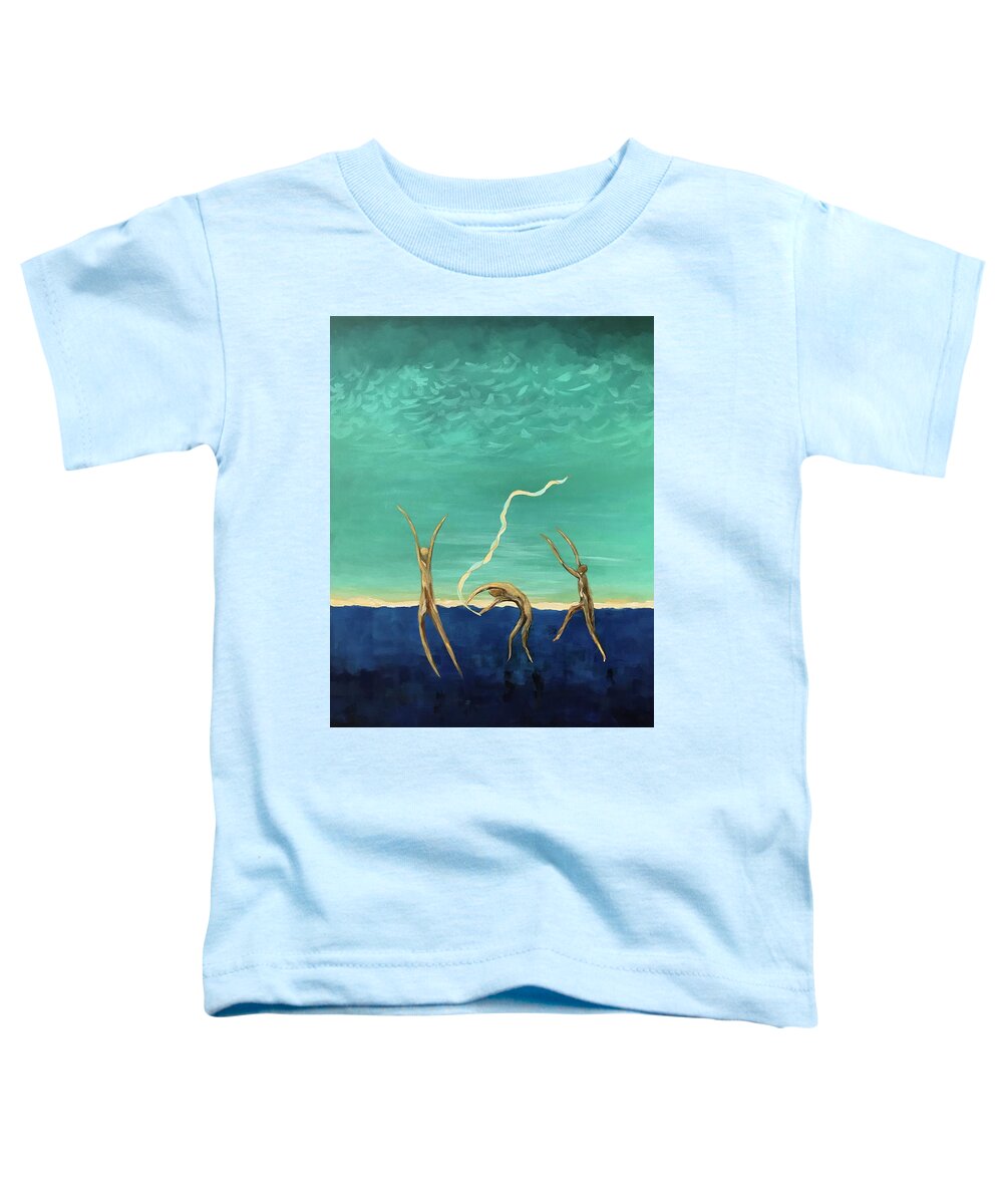 Art Toddler T-Shirt featuring the painting Salutation by Deborah Smith