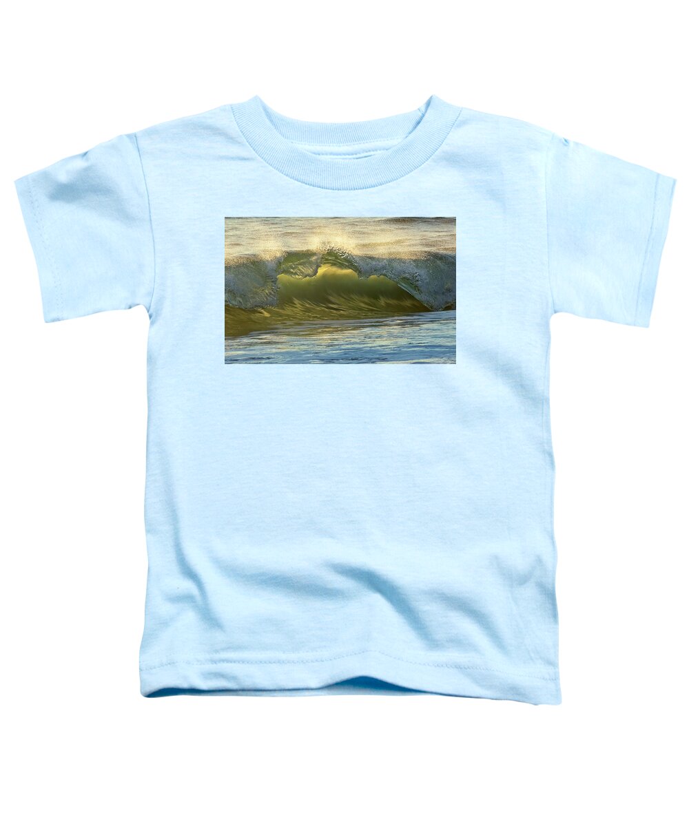 Ocean Wave Toddler T-Shirt featuring the photograph Santa Cruz Wave #2 by Carla Brennan