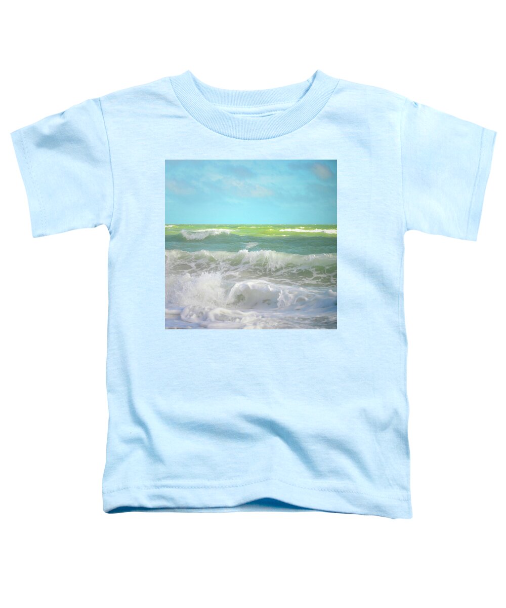 Waves Toddler T-Shirt featuring the photograph Sections by Alison Belsan Horton