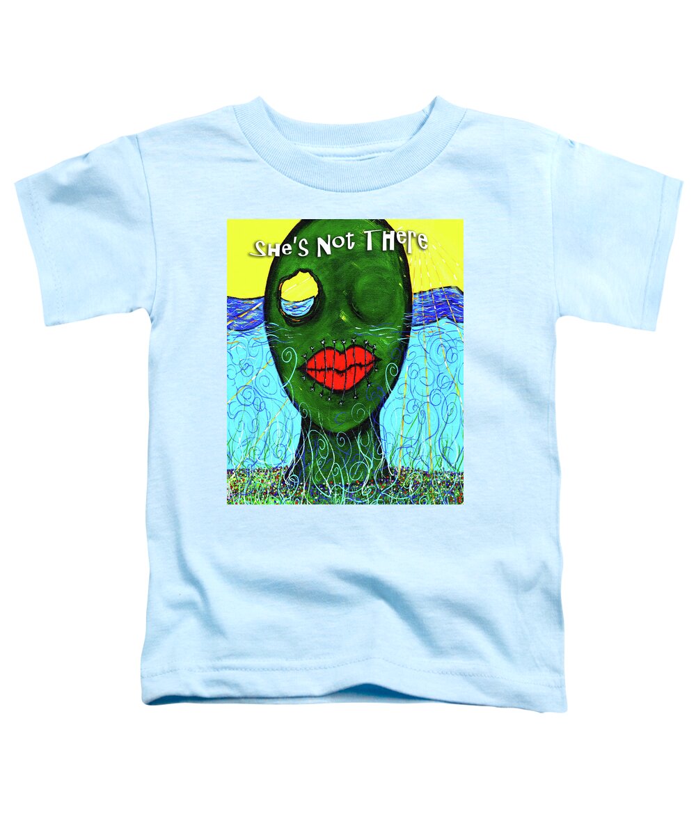 She Toddler T-Shirt featuring the painting She's Not There by Meghan Elizabeth