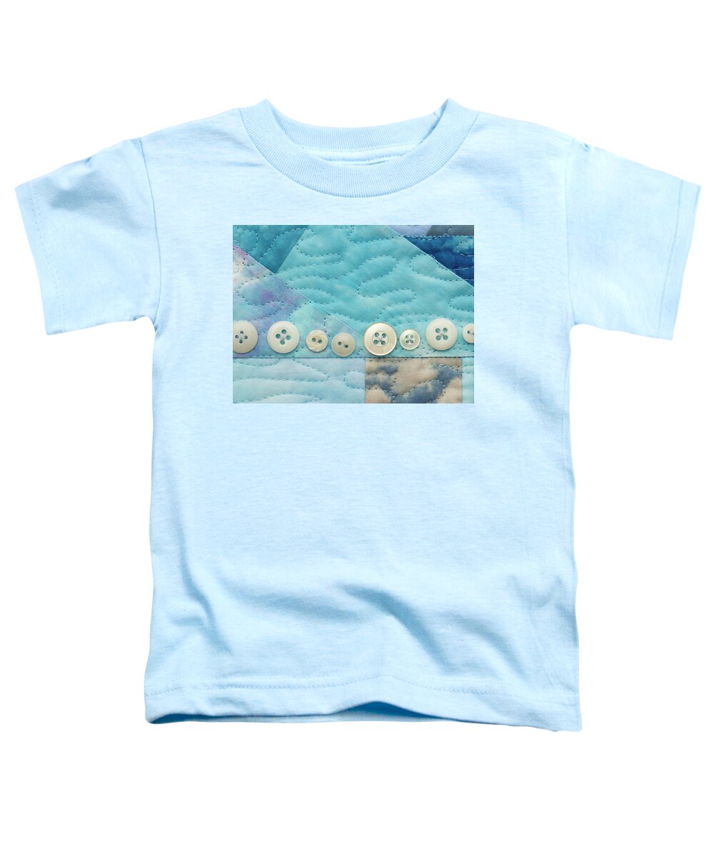 Fiber Wall Art Toddler T-Shirt featuring the mixed media Shrine To Land and Sky A by Vivian Aumond