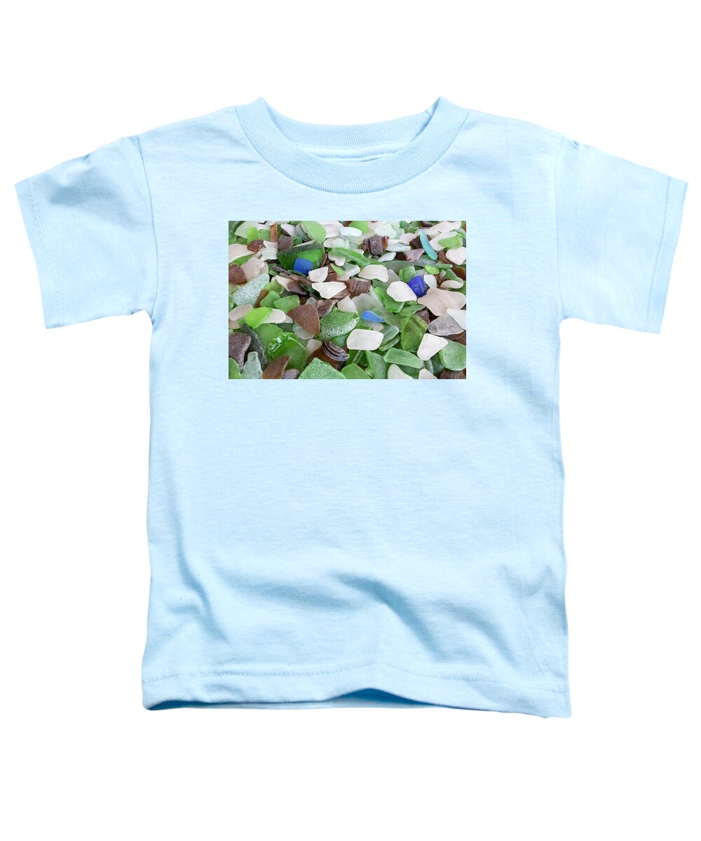 Sea Glass Toddler T-Shirt featuring the photograph Southport Sea Glass by Blair Damson