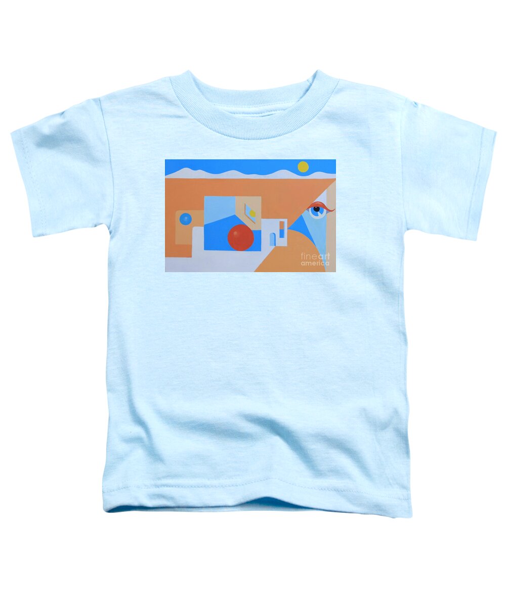 Abstract Southwestern Toddler T-Shirt featuring the painting Southwest Perspective by Jean Clarke
