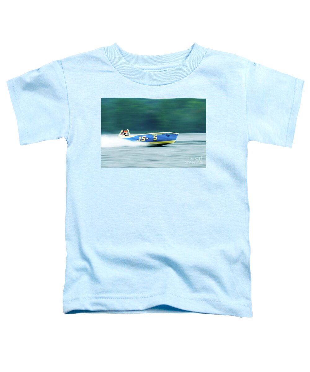 Speed Boat Toddler T-Shirt featuring the photograph Speed Boat Racing II by Rich S