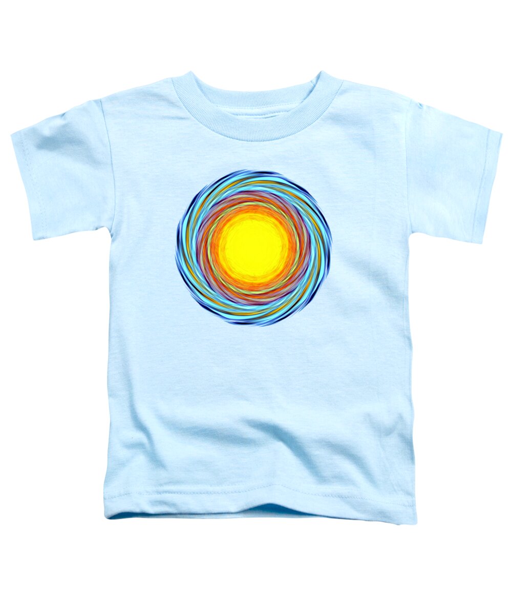 Sun Toddler T-Shirt featuring the digital art Sun Center Halo by David Manlove