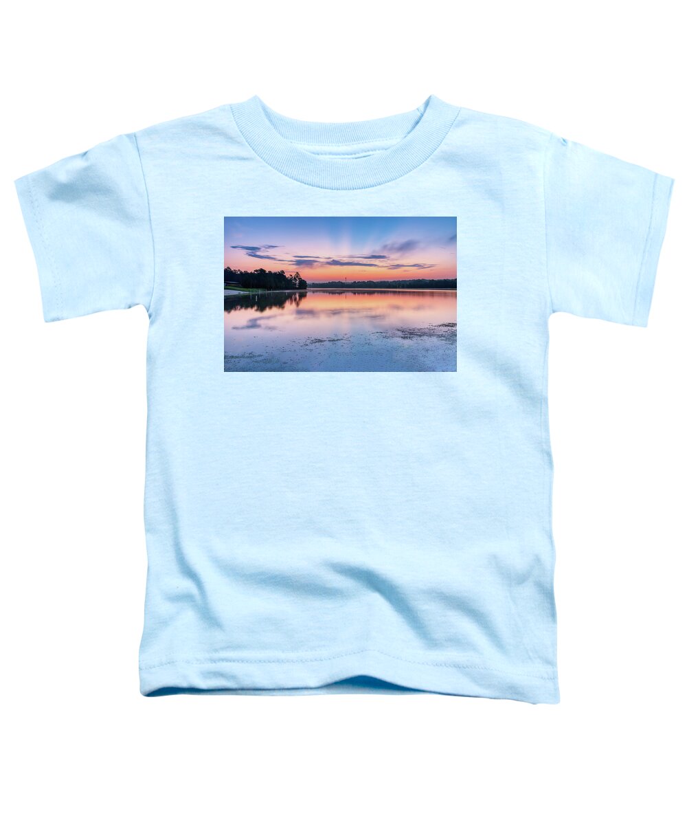 Langley Pond Park Toddler T-Shirt featuring the photograph Sunrise Langley Pond Park 5 by Steve Rich