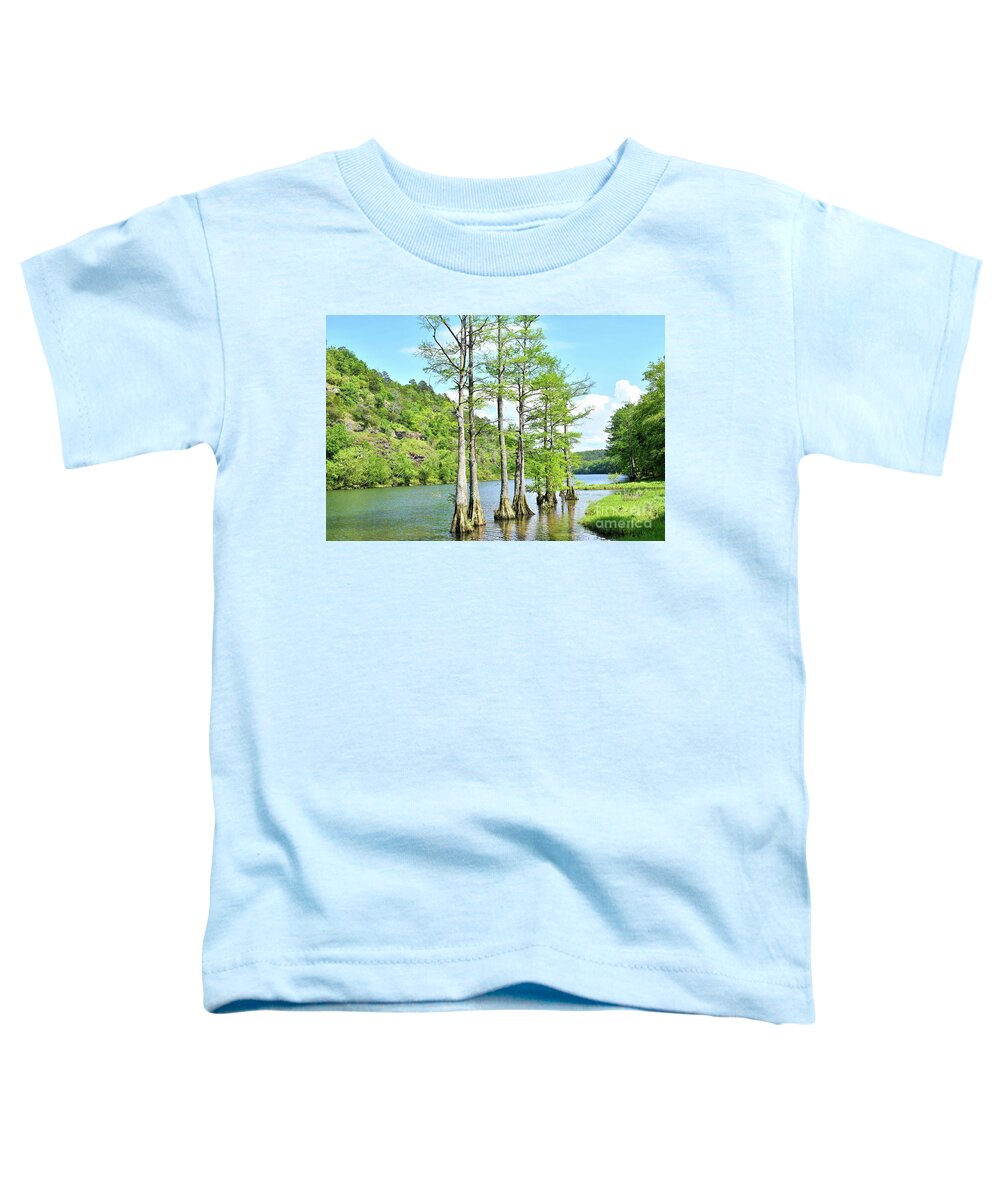 Mountain Toddler T-Shirt featuring the photograph Swamp Tupelo Trees by Diana Mary Sharpton
