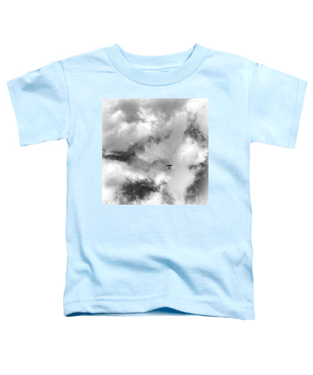 Airplane Toddler T-Shirt featuring the photograph The Airplane and I by Mary Lee Dereske