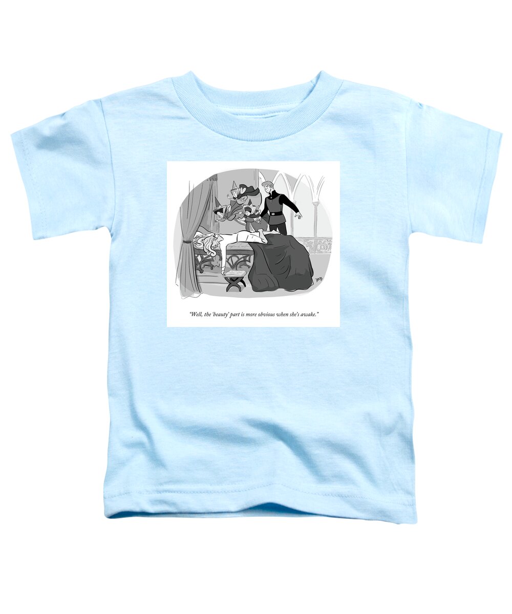Well Toddler T-Shirt featuring the drawing The Beauty Part by Brooke Bourgeois