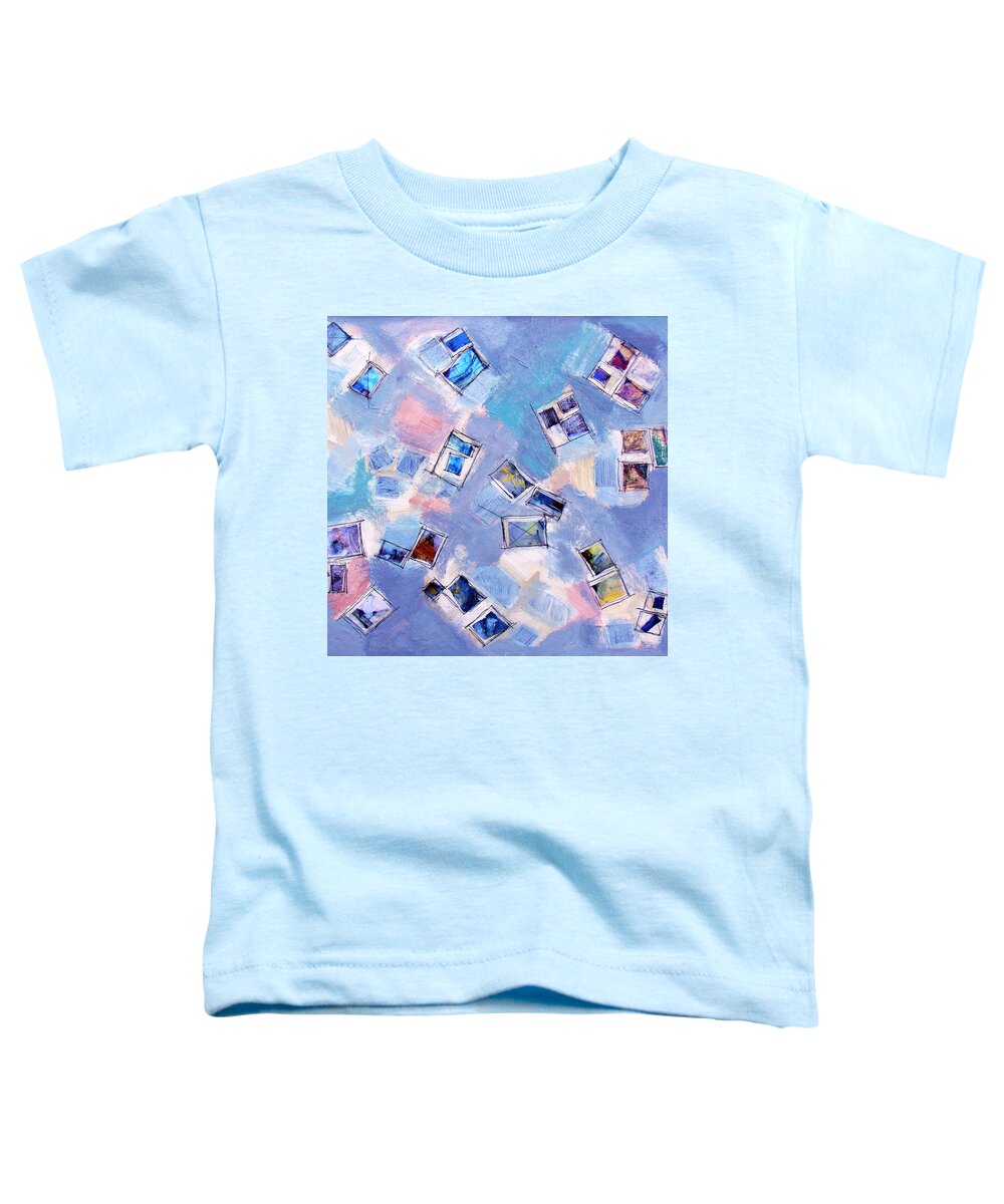 Neighborhood Toddler T-Shirt featuring the painting The Neighborhood by Dominic Piperata