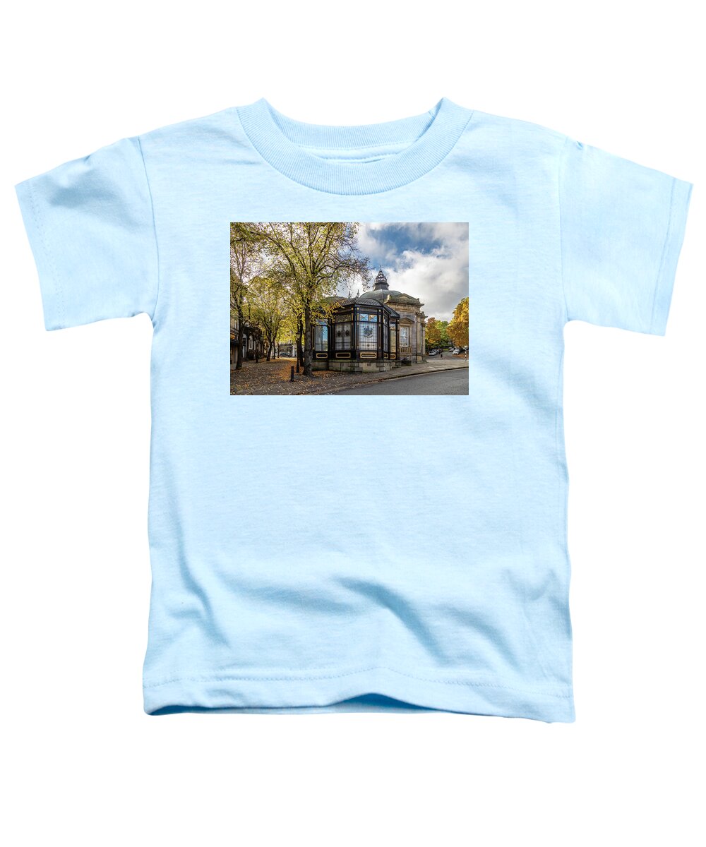 Autumn Toddler T-Shirt featuring the photograph The Royal Pump Room Harrogate by Shirley Mitchell
