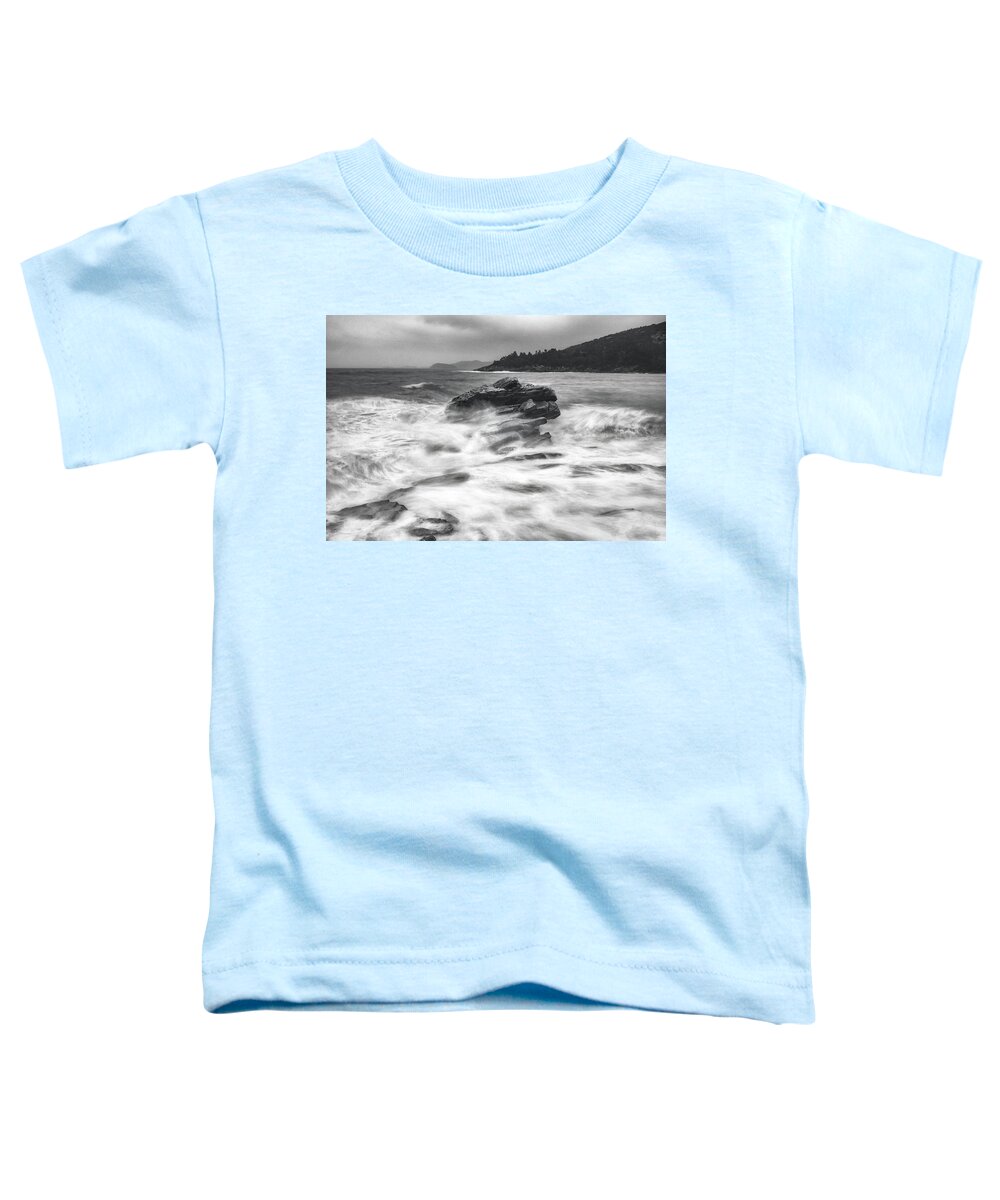 Sea Toddler T-Shirt featuring the photograph The storm by Elias Pentikis