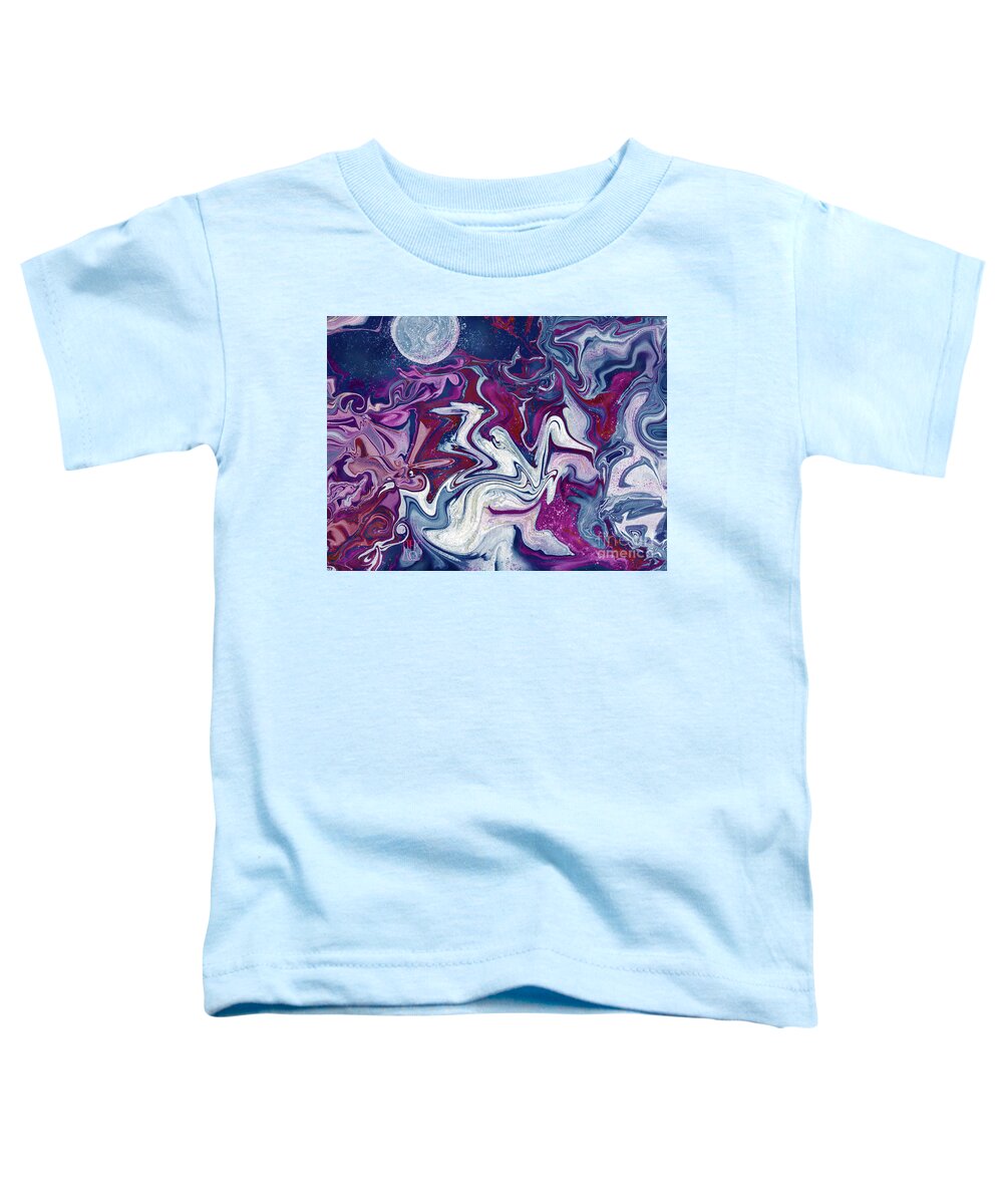 Acrylics Toddler T-Shirt featuring the painting Theomachie - Battle of the Gods by Horst Rosenberger